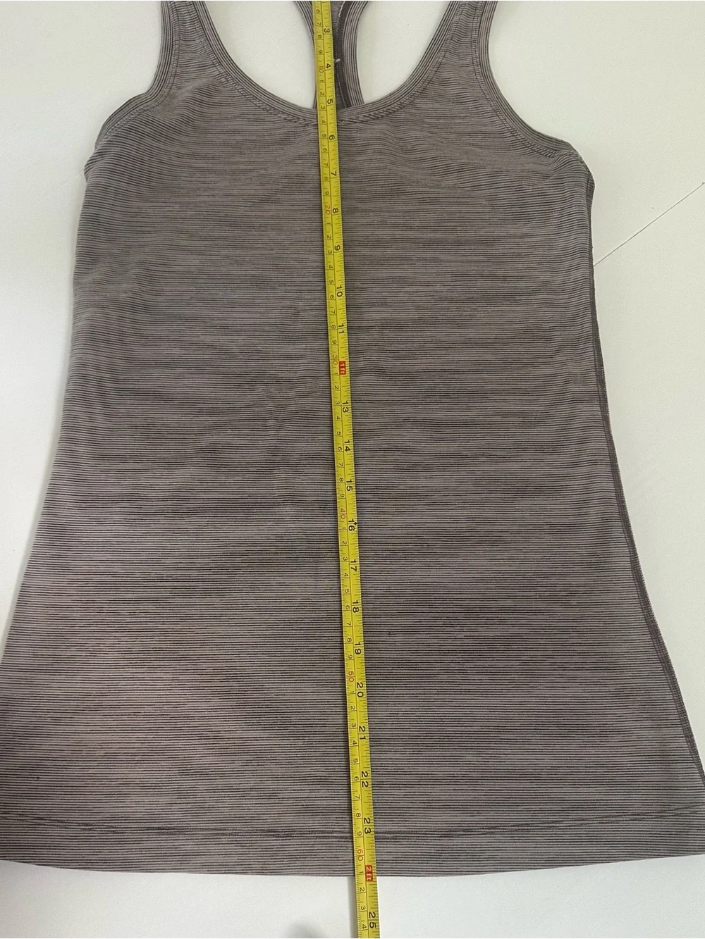 Lululemon Cool Racerback Tank XS/4 Heathered Purple Stretch Slim Hip length GUC